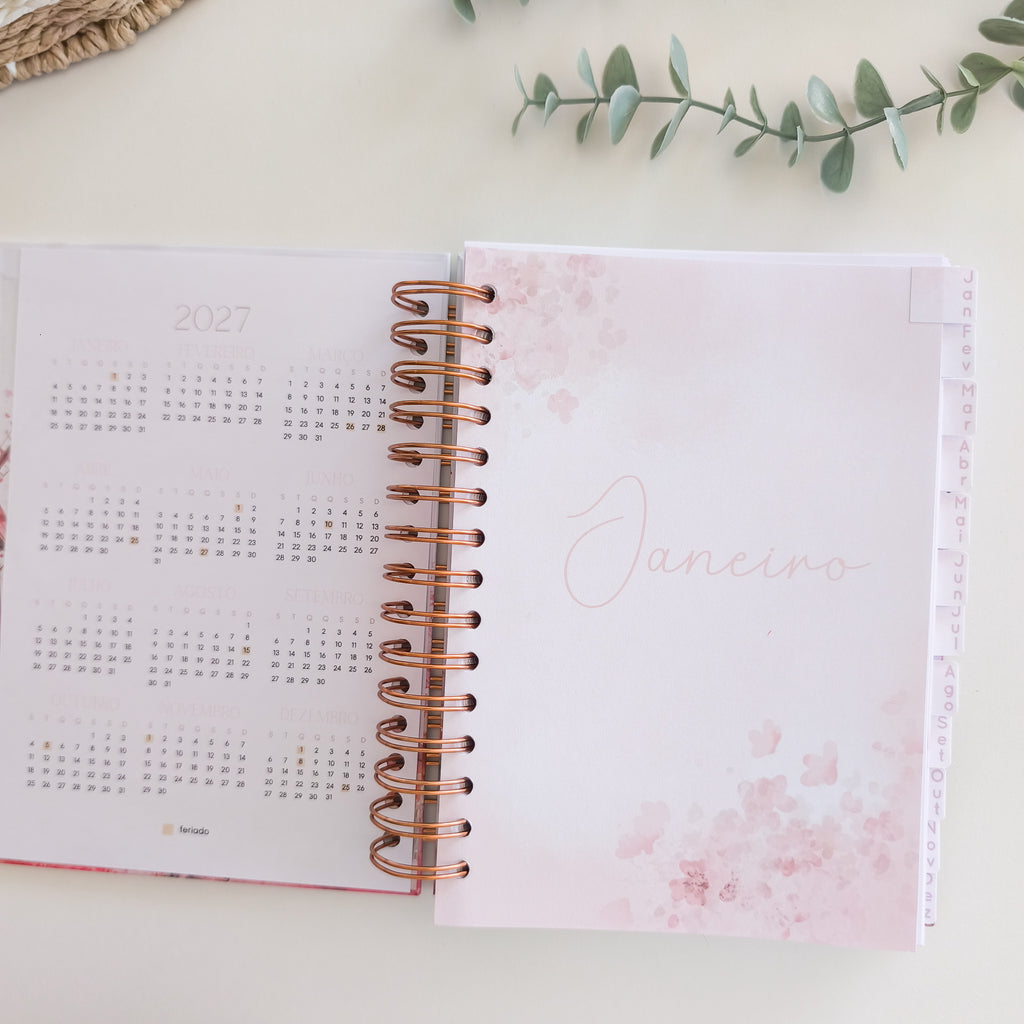 Agenda Diária com separadores
