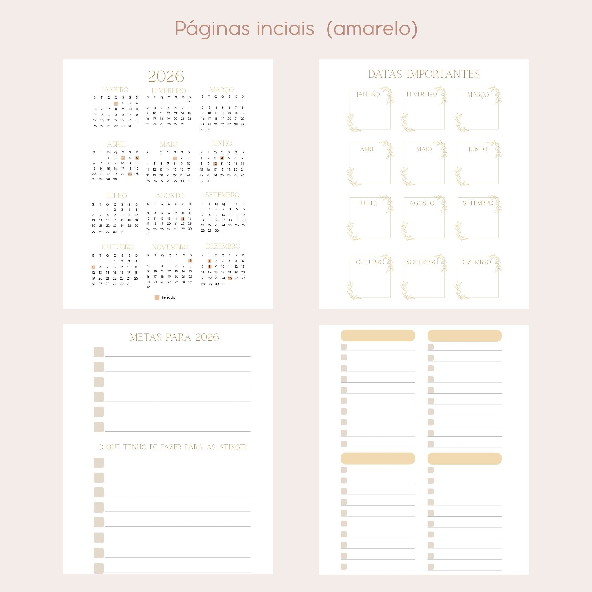 Agenda Semanal Premium