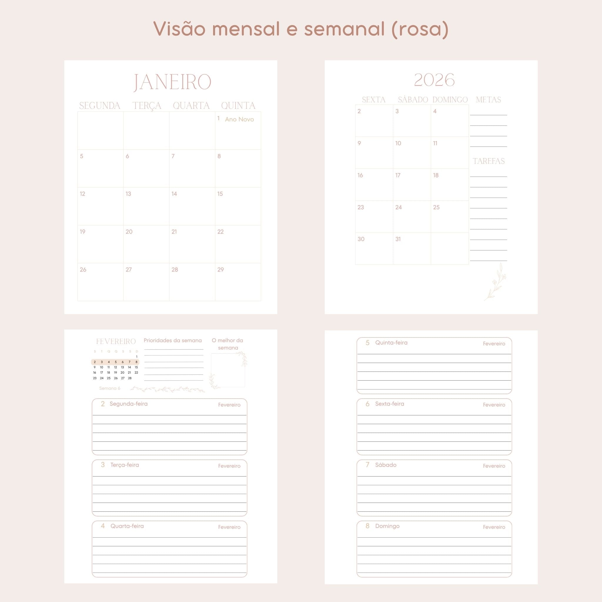 Agenda Semanal Premium