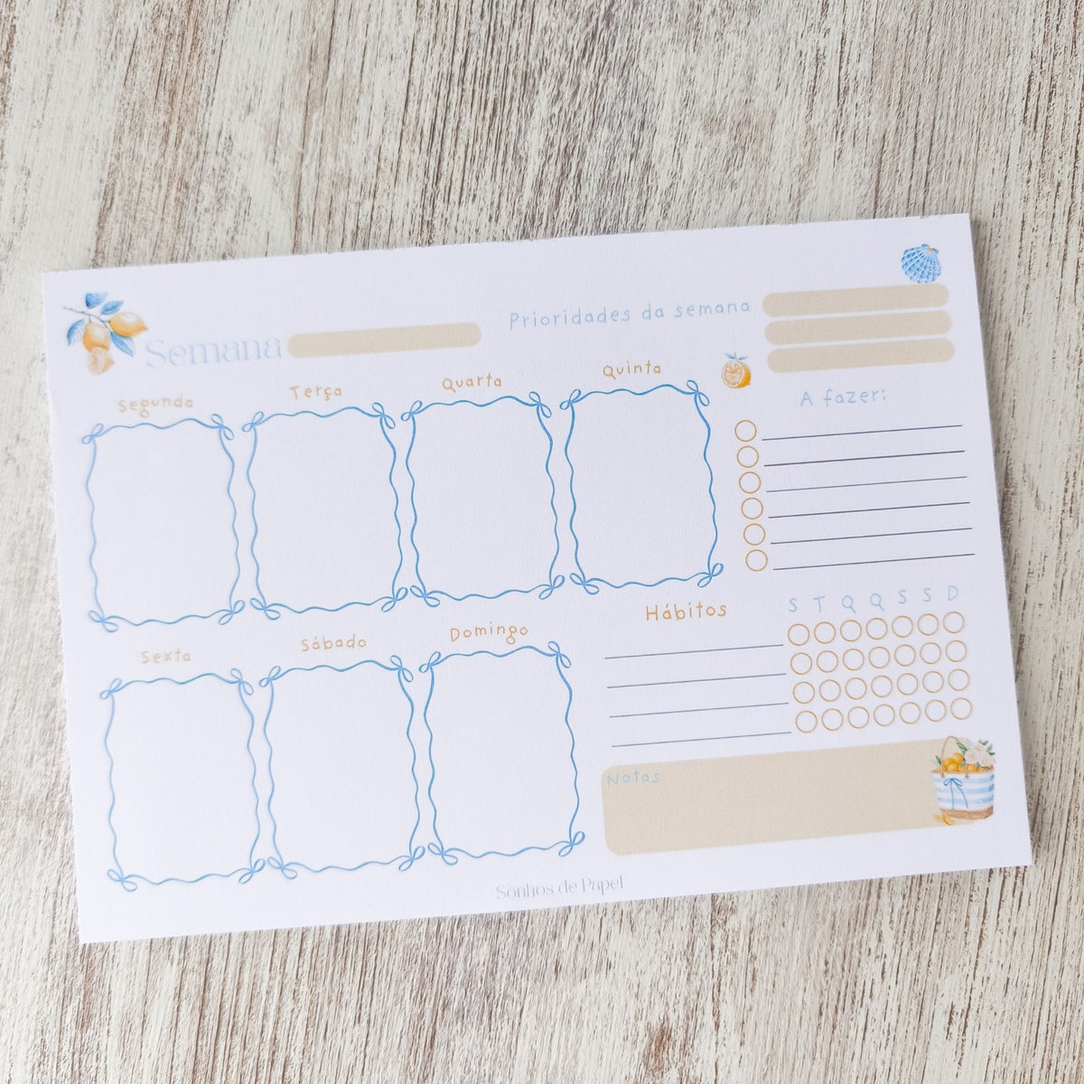 Planner Semanal - La Dolce Vita
