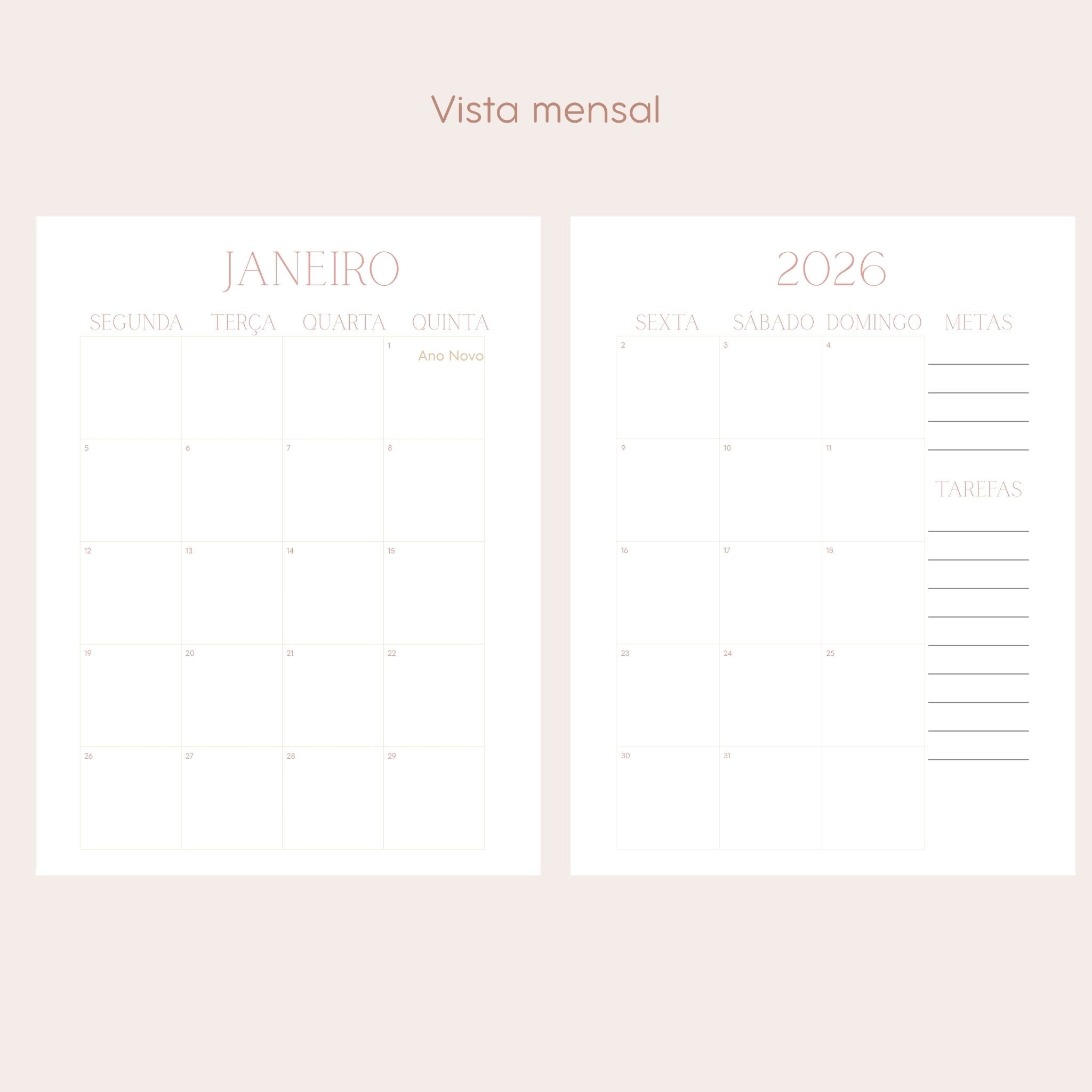 Agenda Semanal A6
