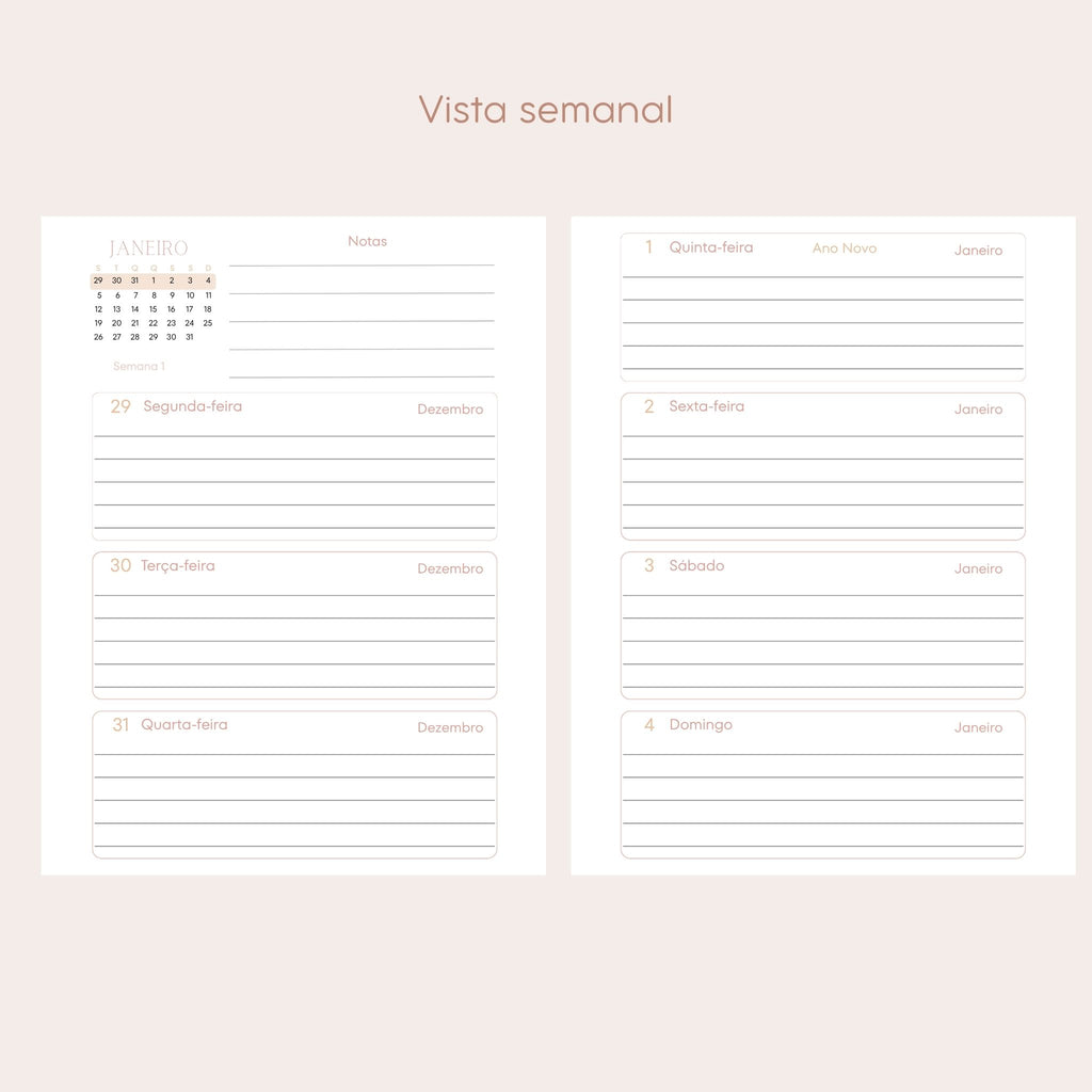 Agenda Semanal A5