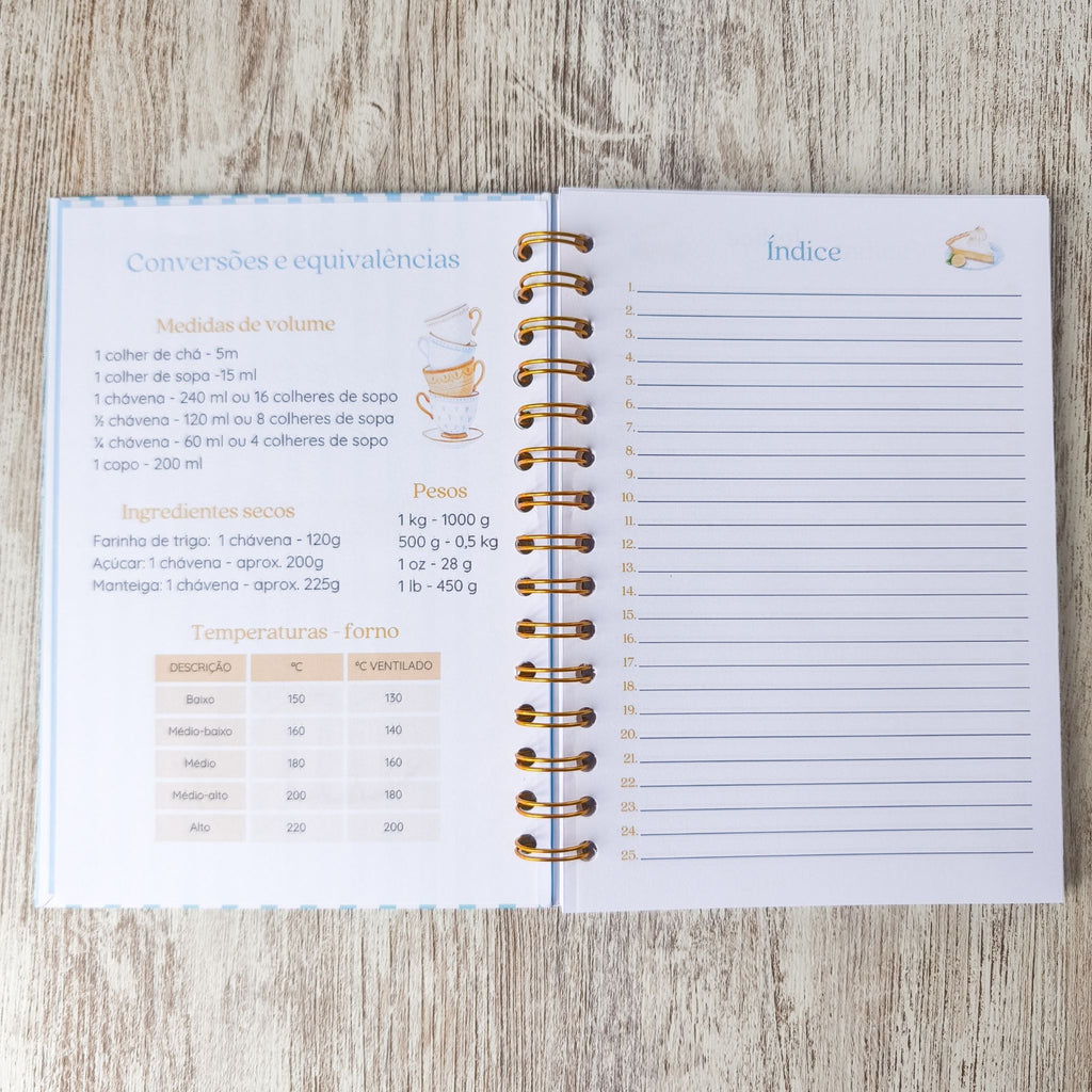 Caderno de Receitas (Argolas) - La Dolce Vita