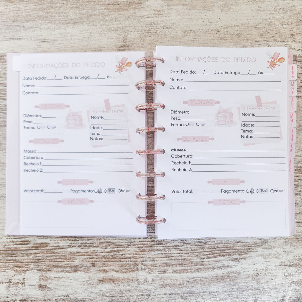 Caderno de Encomendas - Argolas